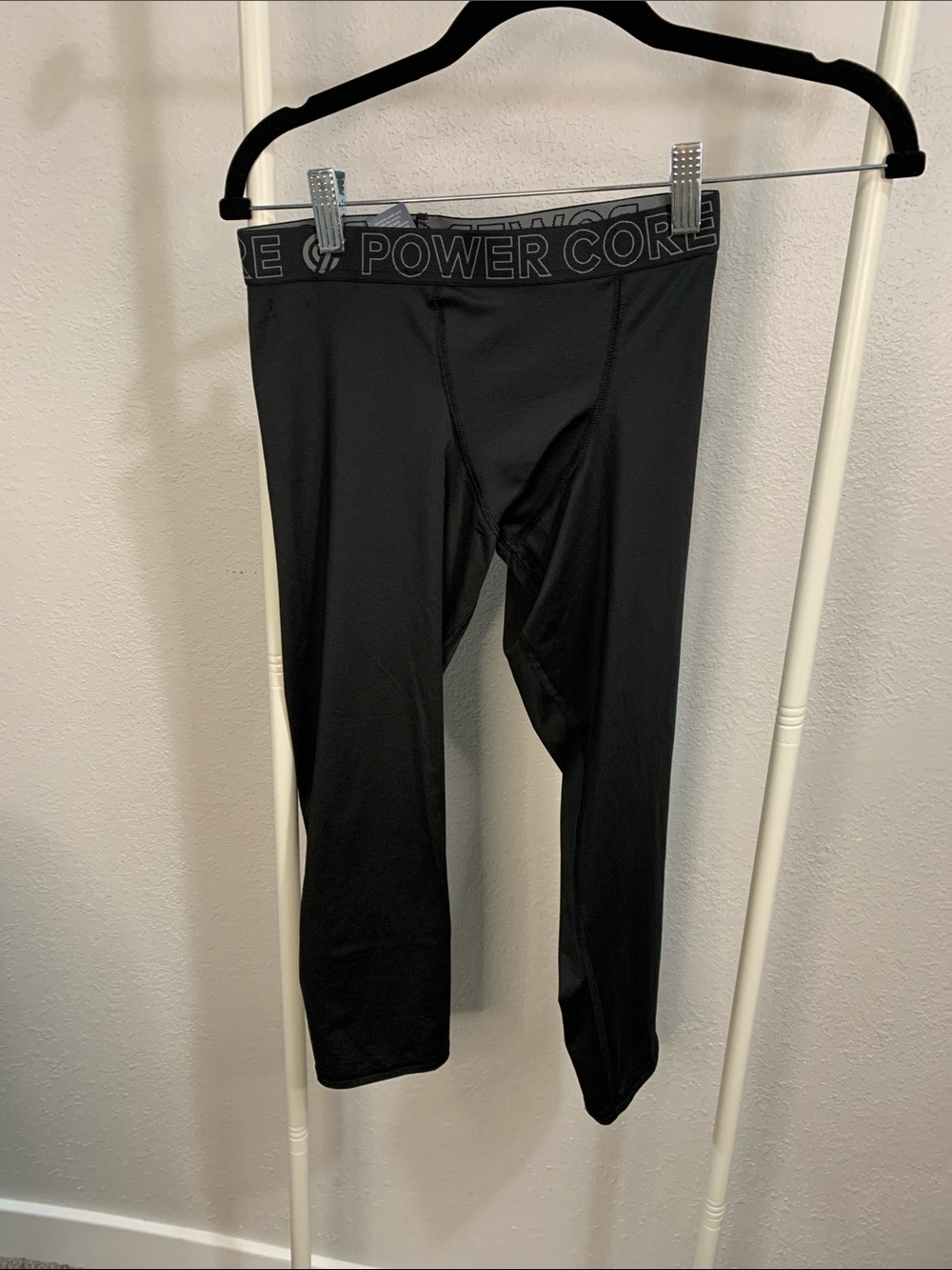 2 pairs-Champion Black & Grey Performance Leggings with Branded Waistband